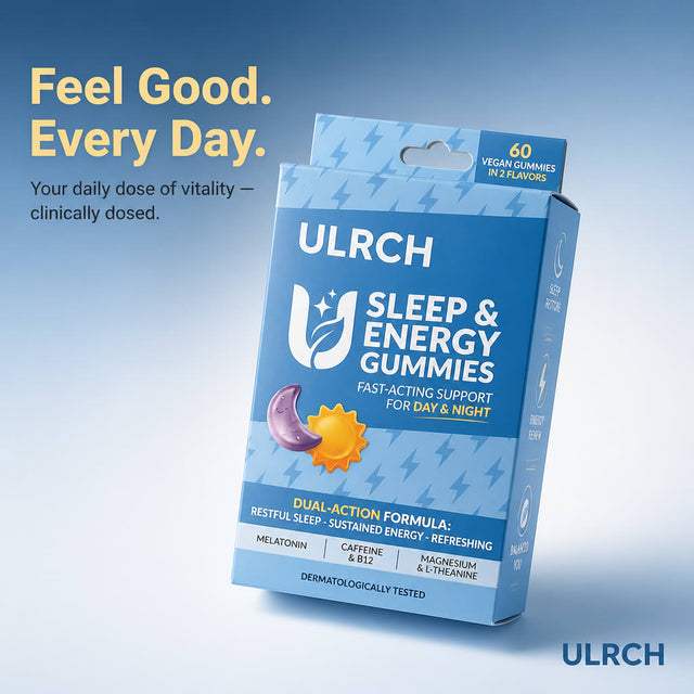 ULRCH Sleep & Energy Gummies | 60 Gummies | 1 Pack